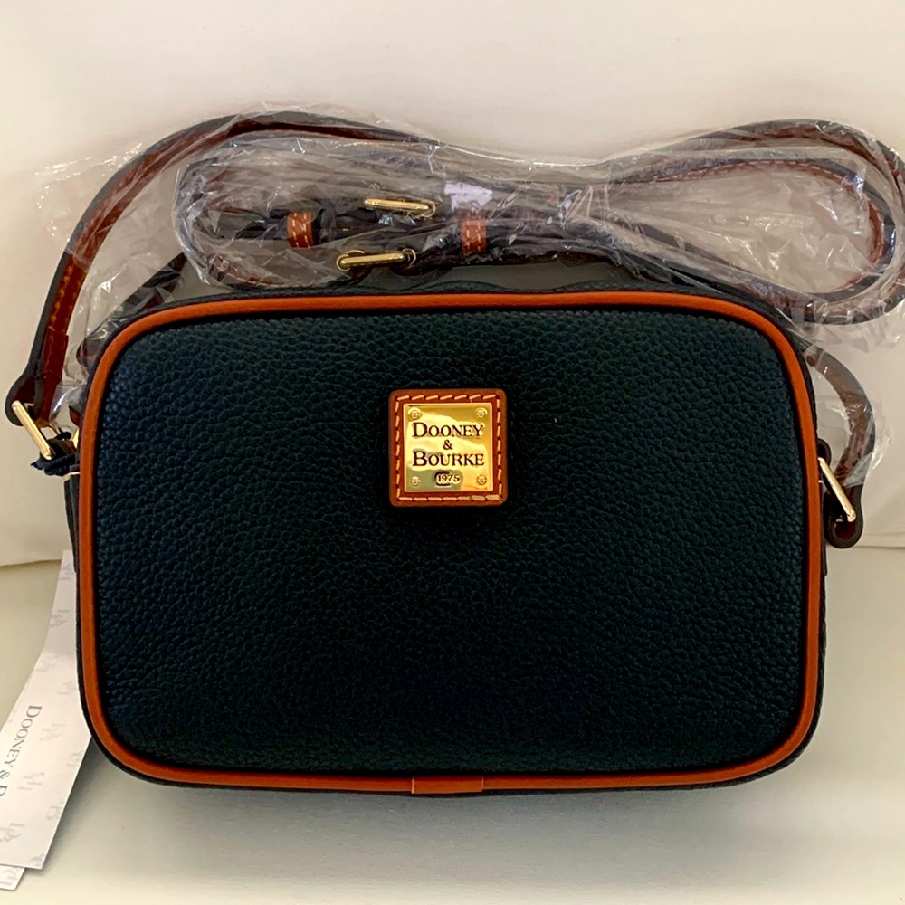 NWT - Dooney & Bourke Loni Pebble Leather Crossbody with Vachetta Leather Trim
